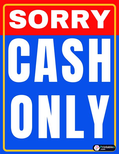 Cash Only 